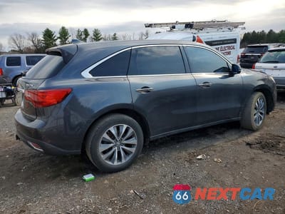 Trzecie zdjęcie samochodu z tyłu: 2016 ACURA MDX TECHNOLOGY VIN:5FRYD3H43GB004473 - miniatura