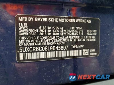 Zdjęcie 13 z 13 samochodu: 2020 BMW X5 XDRIVE40I VIN:5UXCR6C08L9B45807 - miniatura