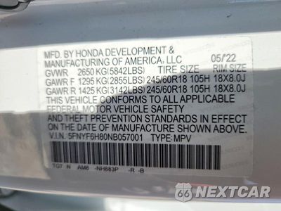 Zdjęcie 13 z 13 samochodu: 2022 HONDA PILOT TRAILSPORT VIN:5FNYF6H80NB057001 - miniatura