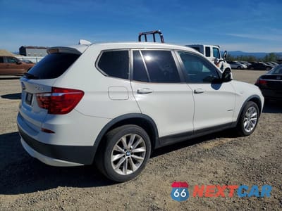 Trzecie zdjęcie samochodu z tyłu: 2013 BMW X3 XDRIVE28I VIN:5UXWX9C5XD0A14416 - miniatura