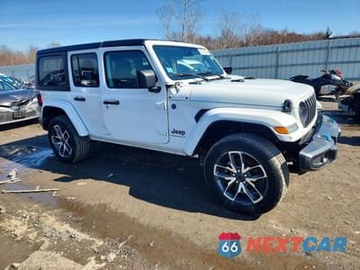 Czwarte zdjęcie samochodu z boku: 2024 JEEP WRANGLER 4XE VIN:1C4RJXN62RW140944 - miniatura