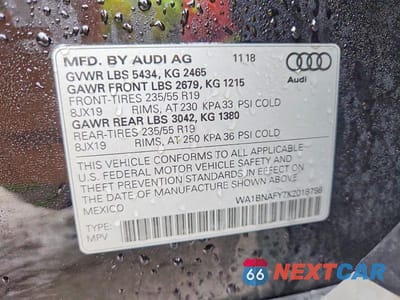 Zdjęcie 13 z 13 samochodu: 2019 AUDI Q5 PREMIUM PLUS VIN:WA1BNAFY7K2018798 - miniatura