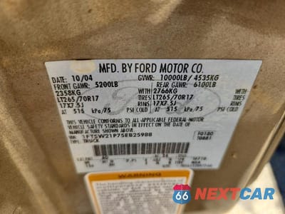 Zdjęcie 12 z 12 samochodu: 2005 FORD F250 SUPER DUTY VIN:1FTSW21P75EB25988 - miniatura