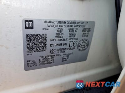 Zdjęcie 12 z 12 samochodu: 2024 CHEV SILVERADO VIN:1GC10UED9RU206186 - miniatura