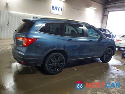 Trzecie zdjęcie samochodu z tyłu: 2021 HONDA PILOT SE VIN:5FNYF6H26MB044067 - miniatura
