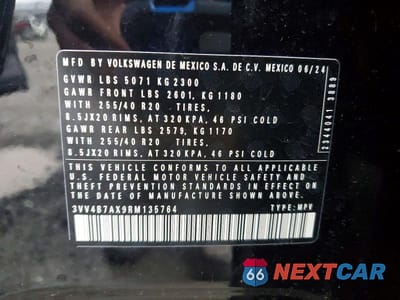 Zdjęcie 13 z 13 samochodu: 2024 VOLKSWAGEN TIGUAN SEL R-LINE BLACK VIN:3VV4B7AX9RM135764 - miniatura