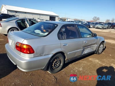 Trzecie zdjęcie samochodu z tyłu: 2000 HONDA CIVIC BASE VIN:2HGEJ6616YH592423 - miniatura
