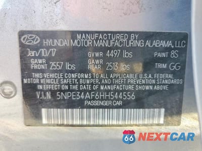 Zdjęcie 12 z 12 samochodu: 2017 HYUNDAI SONATA SPORT VIN:5NPE34AF6HH544556 - miniatura