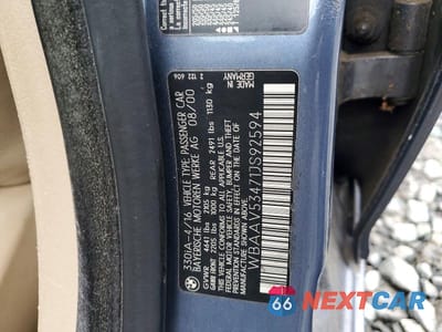 Zdjęcie 12 z 12 samochodu: 2001 BMW 330 I VIN:WBAAV53471JS92594 - miniatura