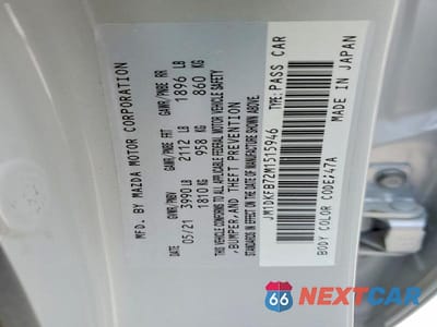 Zdjęcie 13 z 13 samochodu: 2021 MAZDA CX-3 SPORT VIN:JM1DKFB72M1515946 - miniatura