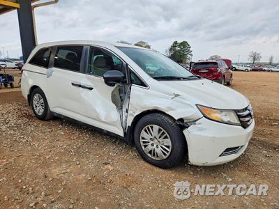 Czwarte zdjęcie samochodu z boku: 2014 HONDA ODYSSEY LX VIN:5FNRL5H20EB058216 - miniatura