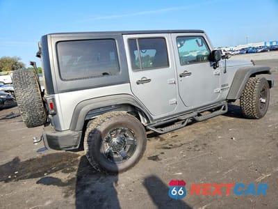 Trzecie zdjęcie samochodu z tyłu: 2016 JEEP WRANGLER UNLIMITED SPORT VIN:1C4BJWDG1GL139708 - miniatura