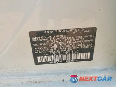 Zdjęcie 13 z 13 samochodu: 2019 SUBARU CROSSTREK PREMIUM VIN:JF2GTAEC1KH361242 - miniatura