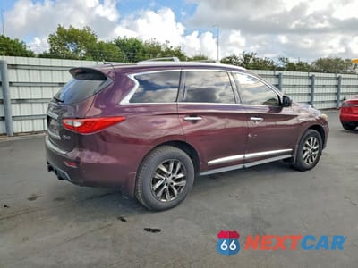 Trzecie zdjęcie samochodu z tyłu: 2014 INFINITI QX60 HYBRID BASE VIN:5N1CL0MN0EC512191 - miniatura
