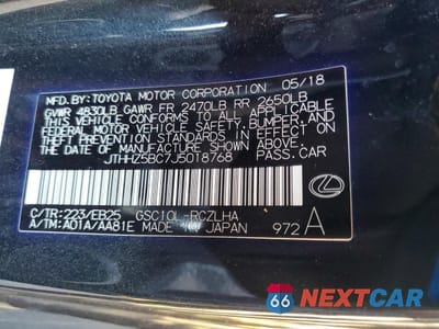 Zdjęcie 13 z 14 samochodu: 2018 LEXUS RC 350 BASE VIN:JTHHZ5BC7J5018768 - miniatura