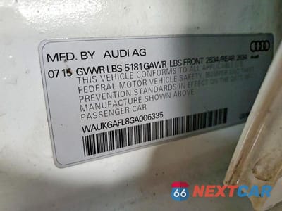 Zdjęcie 12 z 12 samochodu: 2016 AUDI S4 PRESTIGE VIN:WAUKGAFL8GA006335 - miniatura