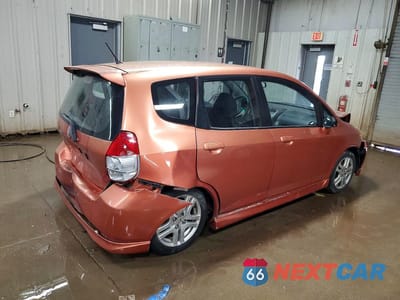 Trzecie zdjęcie samochodu z tyłu: 2007 HONDA FIT S VIN:JHMGD38687S016957 - miniatura