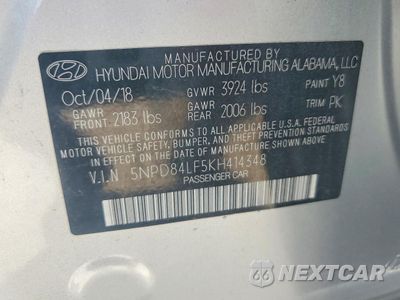 Zdjęcie 13 z 14 samochodu: 2019 HYUNDAI ELANTRA VALUE EDITION VIN:5NPD84LF5KH414348 - miniatura