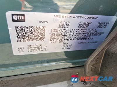Zdjęcie 13 z 13 samochodu: 2025 CHEVROLET TRAX 1LT VIN:KL77LHEPXSC299473 - miniatura