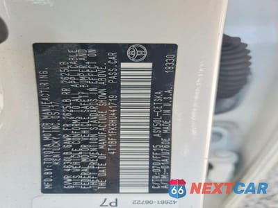Zdjęcie 13 z 13 samochodu: 2017 TOYOTA CAMRY SE VIN:4T1BF1FK8HU441719 - miniatura