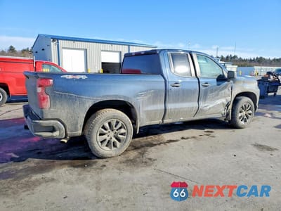 Trzecie zdjęcie samochodu z tyłu: 2021 CHEVROLET SILVERADO K1500 CUSTOM VIN:1GCRYBEK3MZ341822 - miniatura