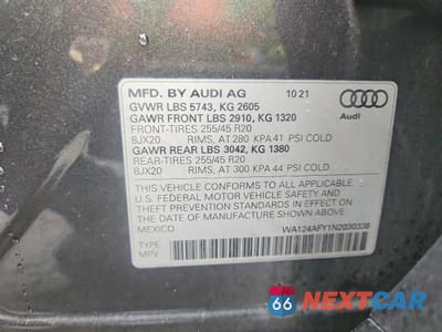 Zdjęcie 14 z 14 samochodu: 2022 AUDI SQ5 SPORTBACK PREMIUM PLUS VIN:WA124AFY1N2030338 - miniatura