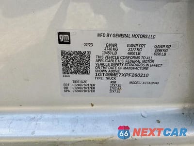 Zdjęcie 12 z 12 samochodu: 2023 GMC SIERRA K2500 SLE VIN:1GT49ME7XPF260210 - miniatura