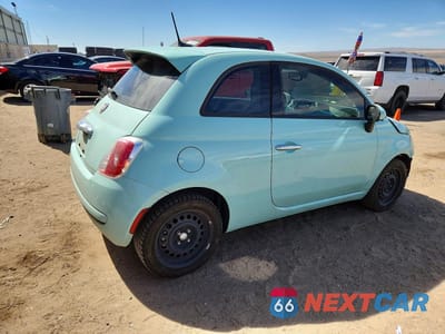 Trzecie zdjęcie samochodu z tyłu: 2016 FIAT 500 POP VIN:3C3CFFAR1GT161440 - miniatura