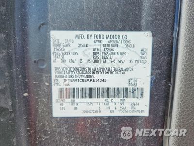 Zdjęcie 12 z 13 samochodu: 2010 FORD F150 SUPERCREW VIN:1FTEW1C88AKE34345 - miniatura