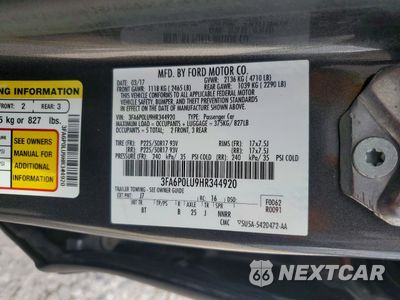 Zdjęcie 13 z 14 samochodu: 2017 FORD FUSION SE HYBRID VIN:3FA6P0LU9HR344920 - miniatura
