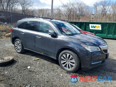 Czwarte zdjęcie samochodu z boku: 2015 ACURA MDX TECHNOLOGY VIN:5FRYD4H63FB012904 - miniatura