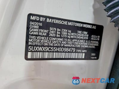 Zdjęcie 13 z 13 samochodu: 2017 BMW X3 XDRIVE28I VIN:5UXWX9C55H0D98479 - miniatura