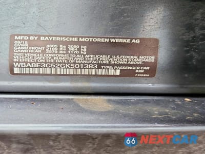 Zdjęcie 12 z 12 samochodu: 2016 BMW 328 XI SULEV VIN:WBA8E3C52GK501383 - miniatura