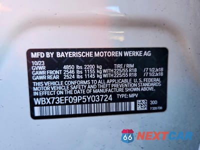 Zdjęcie 14 z 14 samochodu: 2023 BMW X1 XDRIVE28I VIN:WBX73EF09P5Y03724 - miniatura