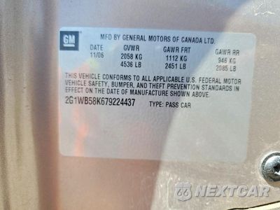 Zdjęcie 12 z 13 samochodu: 2007 CHEVROLET IMPALA LS VIN:2G1WB58K679224437 - miniatura