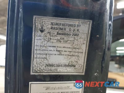 Zdjęcie 13 z 13 samochodu: 2003 MASERATI COUPE GT VIN:ZAMBC38A930009066 - miniatura