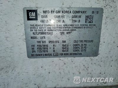 Zdjęcie 13 z 13 samochodu: 2019 CHEVROLET TRAX 1LT VIN:KL7CJPSB8KB753412 - miniatura