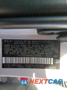 Zdjęcie 13 z 13 samochodu: 2024 TOYOTA CAMRY XSE VIN:4T1K61AK4RU265888 - miniatura