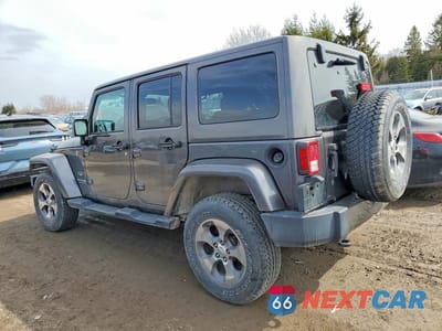 Drugie zdjęcie samochodu z przodu: 2018 JEEP WRANGLER UNLIMITED SAHARA VIN:1C4BJWEG4JL900169 - miniatura