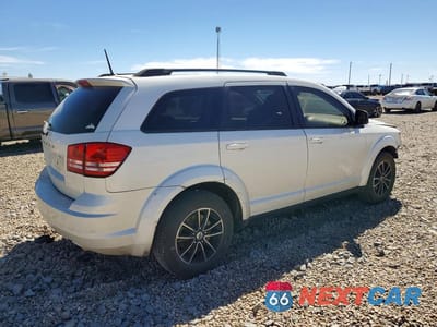 Trzecie zdjęcie samochodu z tyłu: 2018 DODGE JOURNEY SE VIN:3C4PDCAB5JT519800 - miniatura