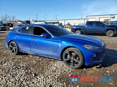 Czwarte zdjęcie samochodu z boku: 2019 GENESIS G70 2.0T ADVANCED VIN:KMTG44LA6KU025738 - miniatura