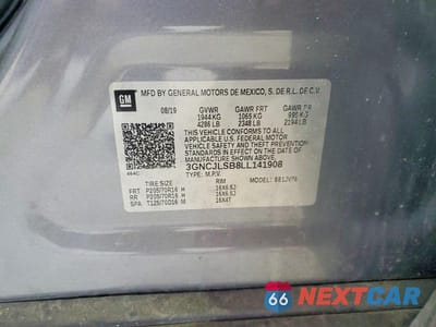 Zdjęcie 13 z 13 samochodu: 2020 CHEVROLET TRAX 1LT VIN:3GNCJLSB8LL141908 - miniatura
