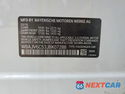 Zdjęcie 12 z 12 samochodu: 2018 BMW 640 XIGT VIN:WBAJV6C53JBK07288 - miniatura