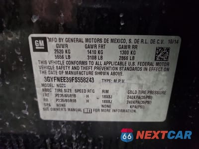 Zdjęcie 13 z 14 samochodu: 2015 CADILLAC SRX LUXURY COLLECTION VIN:3GYFNEE39FS558243 - miniatura