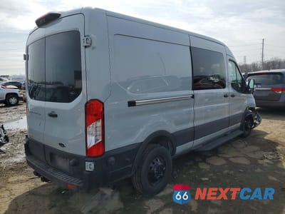 Trzecie zdjęcie samochodu z tyłu: 2022 FORD TRANSIT T-150 VIN:1FTYE1DG6NKA60460 - miniatura