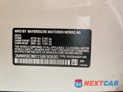 Zdjęcie 13 z 13 samochodu: 2025 BMW 330I VIN:3MW69CW01S8E90690 - miniatura