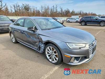 Czwarte zdjęcie samochodu z boku: 2019 AUDI A4 PREMIUM PLUS VIN:WAUENAF4XKN005653 - miniatura