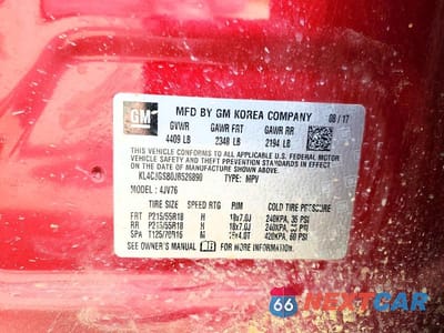 Zdjęcie 13 z 13 samochodu: 2018 BUICK ENCORE ESSENCE VIN:KL4CJGSB0JB526890 - miniatura