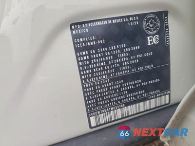 Zdjęcie 14 z 14 samochodu: 2026 VOLKSWAGEN TIGUAN SEL R-LINE TURBO VIN:3VVUW7RM5TM033786 - miniatura