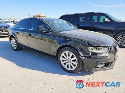 Czwarte zdjęcie samochodu z boku: 2013 AUDI A4 PREMIUM VIN:WAUAFAFLXDN051263 - miniatura